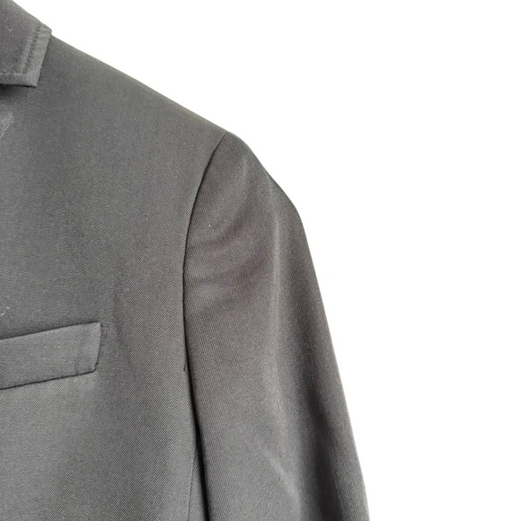 J. Crew Women’s School Boy Wool Blazer Size 2 Black Shoulder Pad Single Breasted - Picture 3 of 9